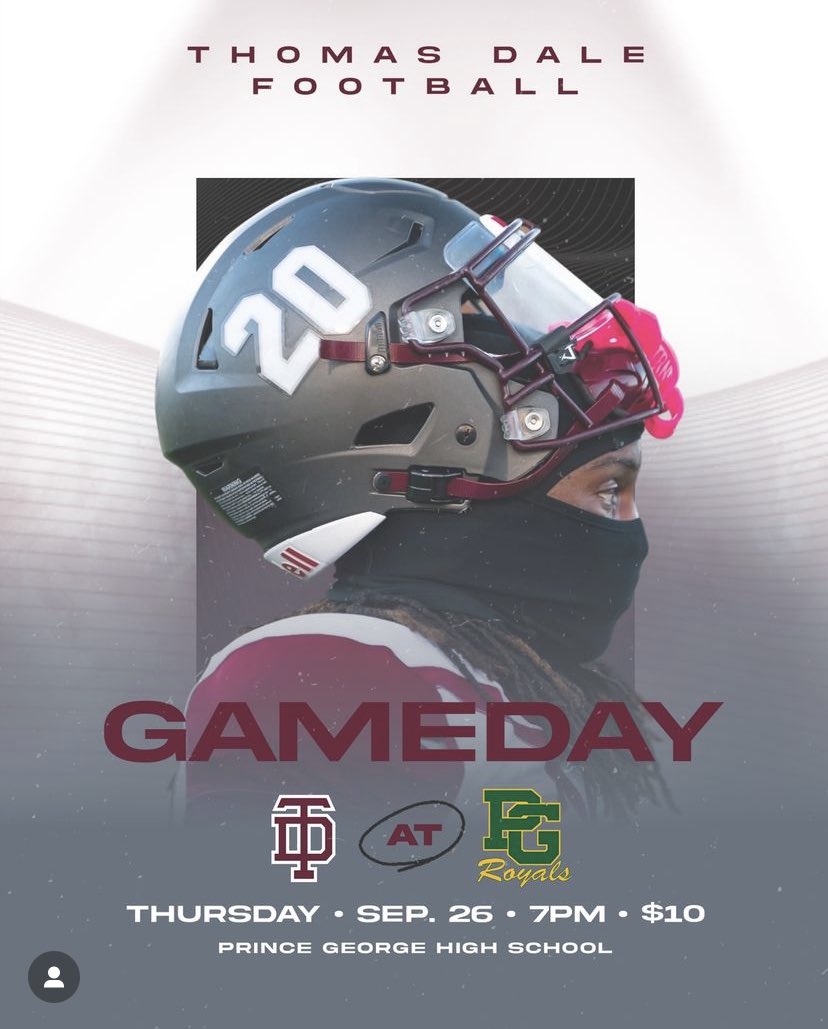 ThomasDaleDSA's tweet photo. Varsity 🏈 Gameday!!! https://t.co/FsJAYA9o1h