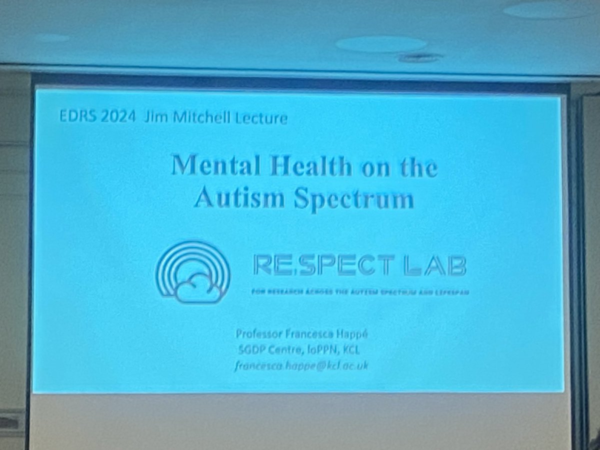 EDACautism_ED's tweet photo. Francesca happe keynote speaker at the Eating Disorder Research Society conference in sitges. Amazing to see autism research taking such a prominent space at this conference #EDRS 👏👏👏👏👏🍾 https://t.co/QVoTorzi5T