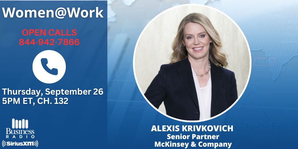 SiriusXM Business Radio (@sxmbusiness) on Twitter photo Only 29% Of C-Suite Positions Are Held By Women?
TODAY at 5pm ET - <a href="/McKinsey/">McKinsey & Company</a>'s Alexis Krivkovich joins <a href="/LauraZarrow/">Laura Zarrow</a> to share surprising findings of this year’s 10th annual Women in the Workplace report in partnership with <a href="/LeanInOrg/">Lean In</a>! #WIW2024
🔊Tune in on #SiriusXM132🔊 Only 29% Of C-Suite Positions Are Held By Women?
TODAY at 5pm ET - <a href="/McKinsey/">McKinsey & Company</a>'s Alexis Krivkovich joins <a href="/LauraZarrow/">Laura Zarrow</a> to share surprising findings of this year’s 10th annual Women in the Workplace report in partnership with <a href="/LeanInOrg/">Lean In</a>! #WIW2024
🔊Tune in on #SiriusXM132🔊
