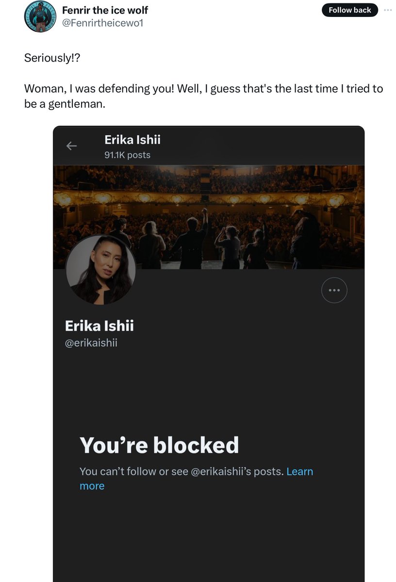 Grummz's tweet photo. Top 3 things you should never do if you want your AAA to be a success according to history.

1. Hire a militant woke activist who hates half your audience  as your protagonist.

2. Have big execs tell gamers “if you don’t like it, don’t buy it.”

3. Pre-emptively block everyone defending your game, “in case they are chuds.”

Ghost of Yotei has some problems with their marketing and spokespersons.