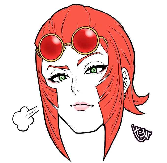 マリ誕!!!(本当はもっとちゃんとしたやつ描きたかったけど良い案が思いつかなかったのでとりあえず)やれやれなマリちゃんです#マリーザ生誕祭 