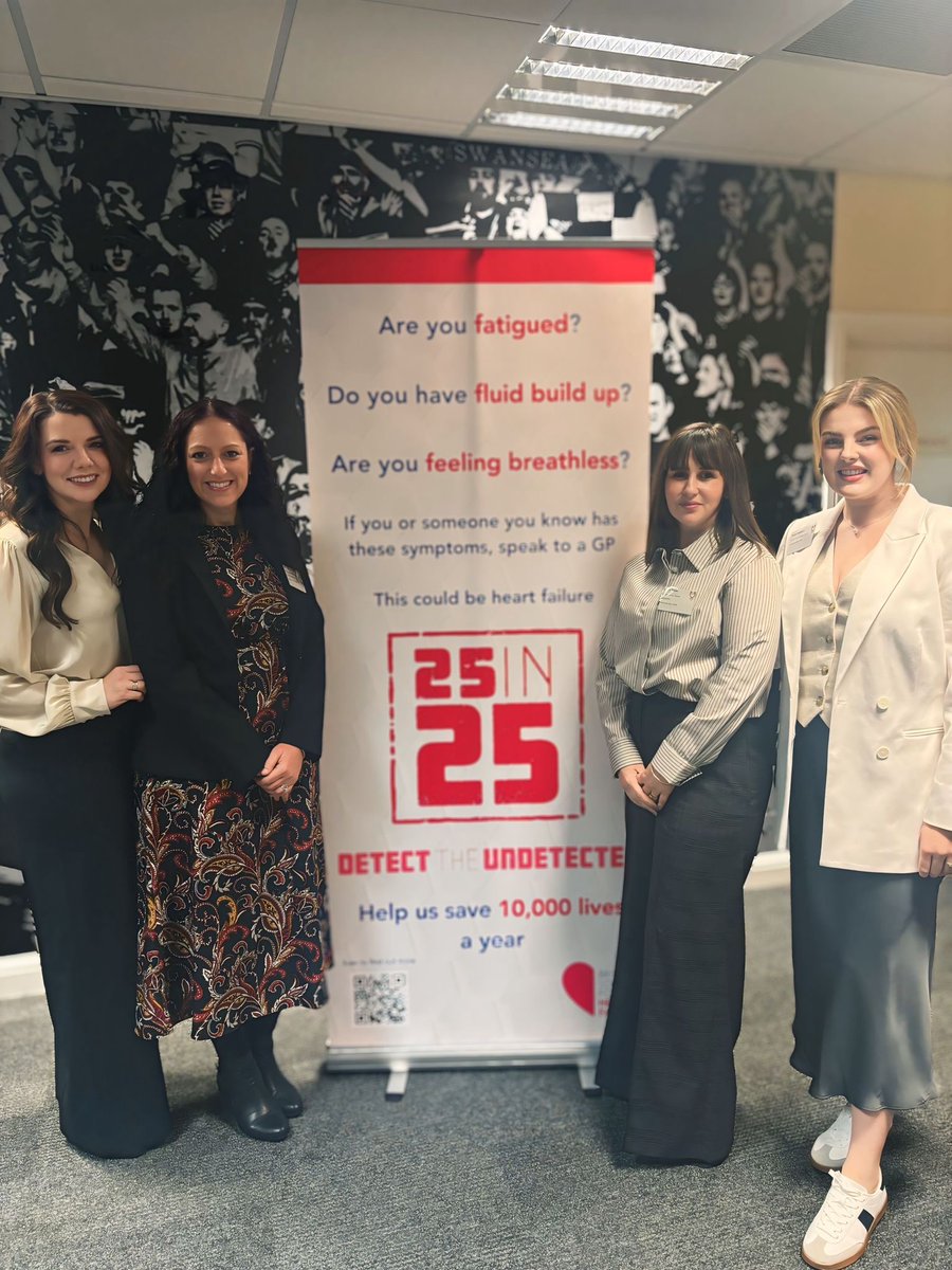 The BSH were delighted to attend the joint launch event of the Welsh Heart Failure Society and 25in25 event in our pilot site, Swansea. #25in25 #FreedomFromFailure #FindMe