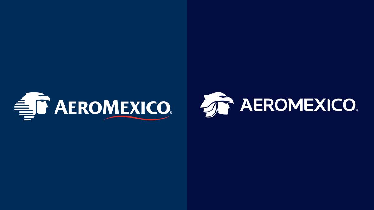 ucllc's tweet image. Today on Brand New (Noted): New Logo and Livery for @Aeromexico by W+K Mexico underconsideration.com/brandnew/archi…