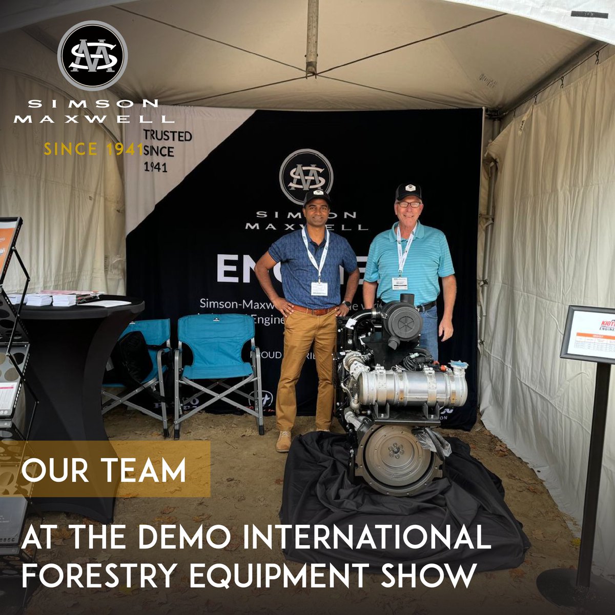SimsonMaxwell's tweet image. It was a great and successful show at the DEMO International Forestry Equipment Show 💪

Thank you so much for attending the show and showing your incredible support!

#SimsonMaxwellPower #simmaxengines #DemoInternational2024 $CEI