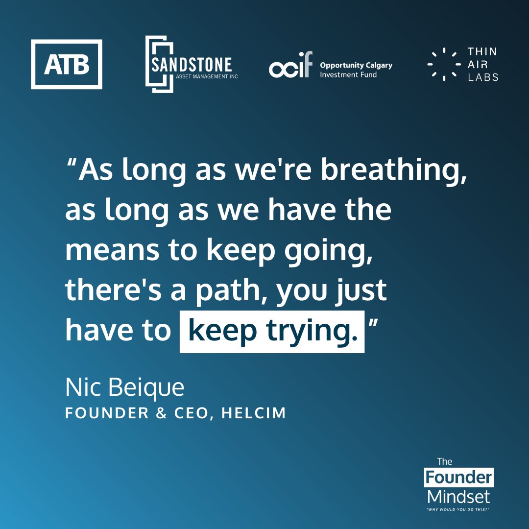 In the latest episode of The Founder Mindset, Nic Beique, Founder &amp; CEO of <a href="/helcim/">Helcim</a>, shares how taking action, no matter the fear, is key for #entrepreneurs. As long as you're breathing, there's a path forward. Tune in now: thinairlabs.ca/podcast