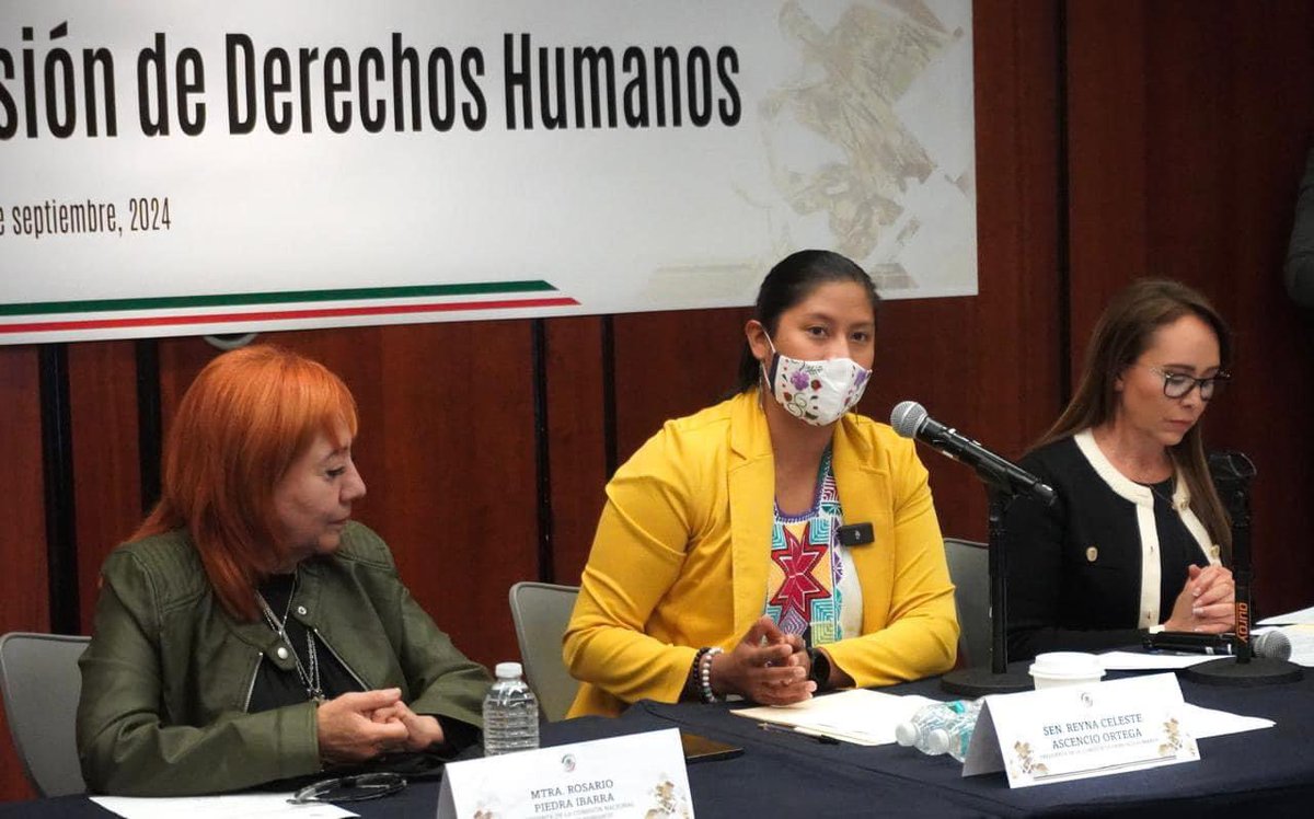 YaajMexico's tweet photo. 📌 Esta solemne sesión en el @senadomexicano, tuvo también el objetivo de nombrar a Maritza Triay Vadillo @MTVadillo, como titular para la Secretaría Técnica de la Comisión de DDHH; nombramiento que celebramos al ser una mujer diversa, excelsa profesional y experta en la materia, que nos llena de orgullo y esperanza. 

🔴🎥 https://t.co/pgAoJRVyFR