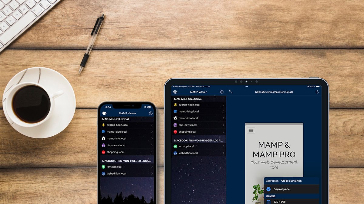 mamp_en's tweet photo. MAMP Viewer is now also available for Apple Silicon Macs! 🐘 This makes it easy to share and present your projects on your local network, not just on mobile devices.
Now available for free on the Mac App Store.
https://t.co/PbXJEiDh4A
#responsive #devlive #mamp https://t.co/AtKCy1kg70