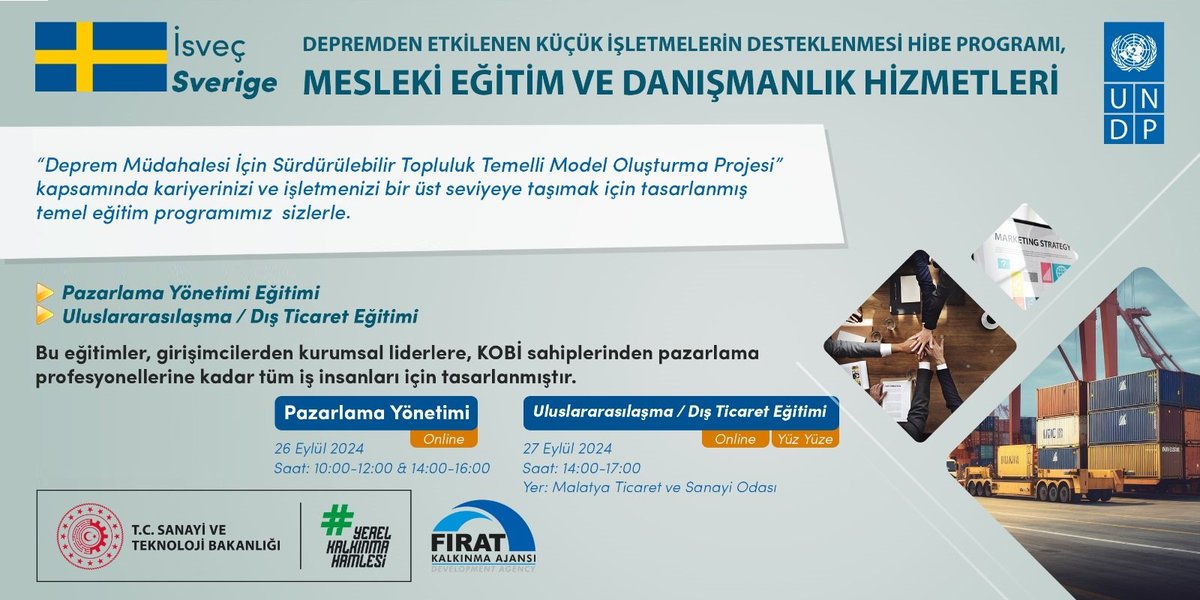 firatkalkinma's tweet photo. Bölge firmalarına yönelik düzenlenen, Pazarlama Yönetimi Eğitimi sona erdi. 

Eğitimde "Modern Pazarlama Teknikleri", "Tüketici Davranışları Analizi" ve "Güçlü Konumlandırma Stratejileri Geliştirme" başlıklarına yönelik uygulamalar ele alındı.

@TCSanayi 
@KalkinmaAjansGM https://t.co/eZlJ4pl4cG