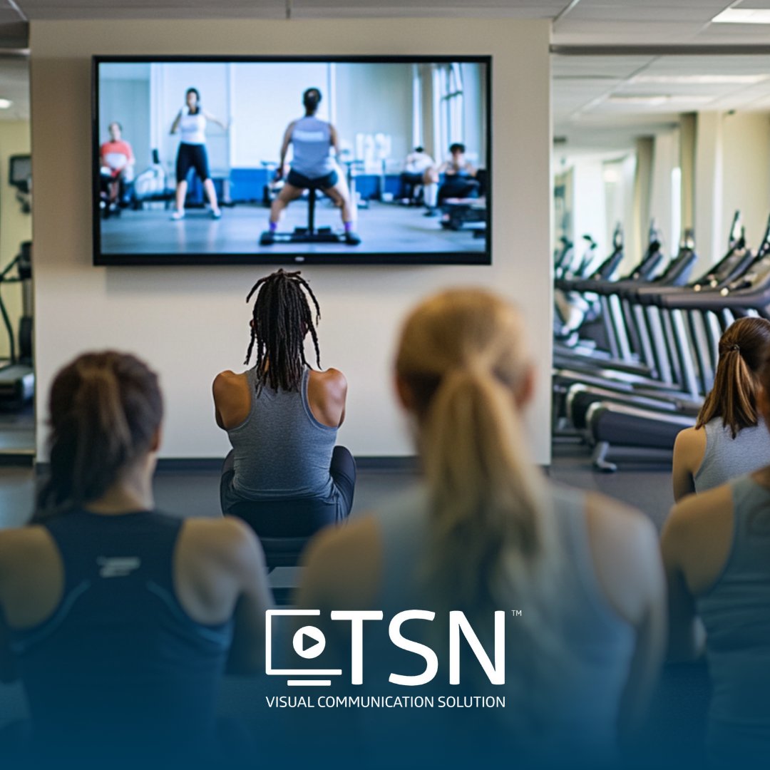 tsn_vcs's tweet photo. Staying active and engaged! 💪 Students at the Rec Center are following along with live-streamed workouts using 𝗧𝗦𝗡 𝗦𝘁𝗿𝗲𝗮𝗺, keeping #fitness fun and accessible.
#campuslife #workout #reccenter #livestream #displays #visual #communication #beyond #digitalsignage #TSNvcs https://t.co/Yth695j3nq