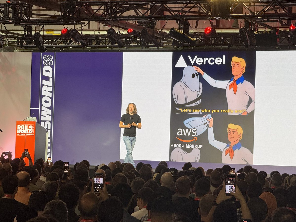 Oh, yes. Yes he did. #RailsWorld