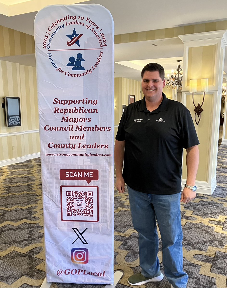 andypierucciUT's tweet photo. I’ve spent the last few days at the Community Leaders of America|Forum for Community Leaders fall meeting with city councilmembers and mayors from across the country talking about the issues facing America’s cities. Thank you @GOPLocal for an informative week! #citieswork https://t.co/z2w7n5xvqL