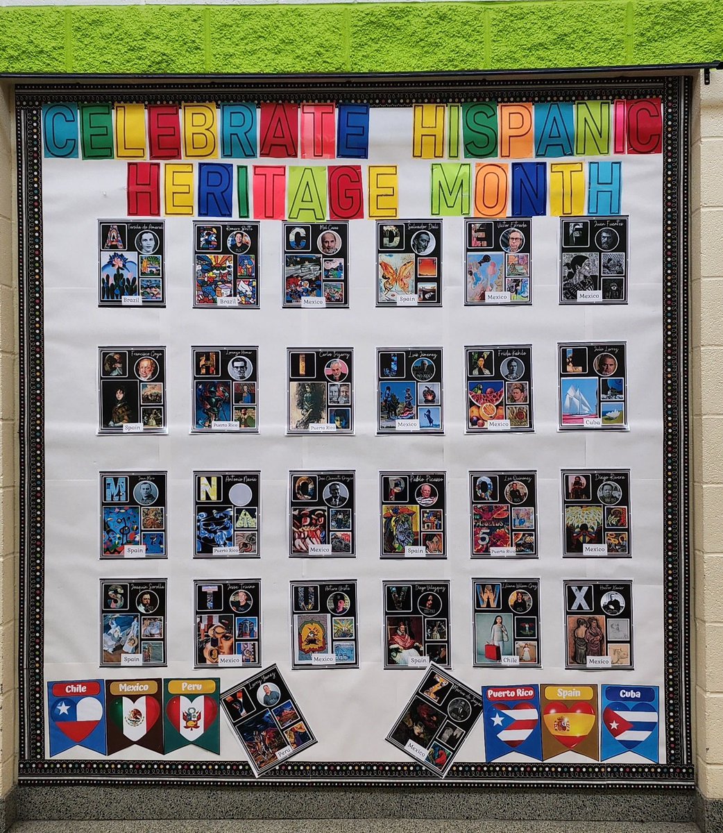 Hispanic Heritage Month has hit NCIMS!!! 💃🏽 🇲🇽  🇭🇳 🇪🇸 🇸🇻 🇻🇪 🇳🇮 🇬🇹 
This month we honor the cultures and contributions of both Hispanic and Latino Americans as we celebrate heritage rooted in all Latin American countries.