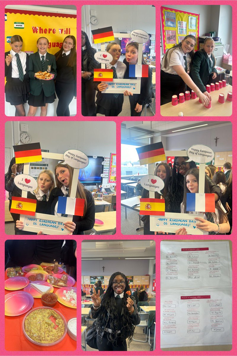 SSHS Modern Languages (@sshs_modlangs) on Twitter photo Happy European Day of Languages!💃🏻🇪🇸🇮🇹🇫🇷🇩🇪🇵🇹 As part of our celebrations today we had games, music and food tasting at lunch time💃🏻💃🏻❤️
#EuropeanDayOfLanguages <a href="/StStephensHS/">Saint Stephen's High School</a> Happy European Day of Languages!💃🏻🇪🇸🇮🇹🇫🇷🇩🇪🇵🇹 As part of our celebrations today we had games, music and food tasting at lunch time💃🏻💃🏻❤️
#EuropeanDayOfLanguages <a href="/StStephensHS/">Saint Stephen's High School</a>