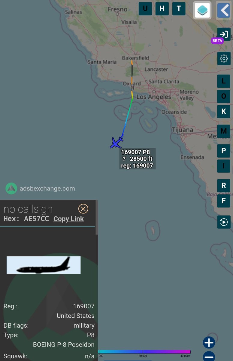sipjack1776's tweet photo. P8
169007/#AE57CC
out of NAS Point Mugu https://t.co/YRw3c0FczM