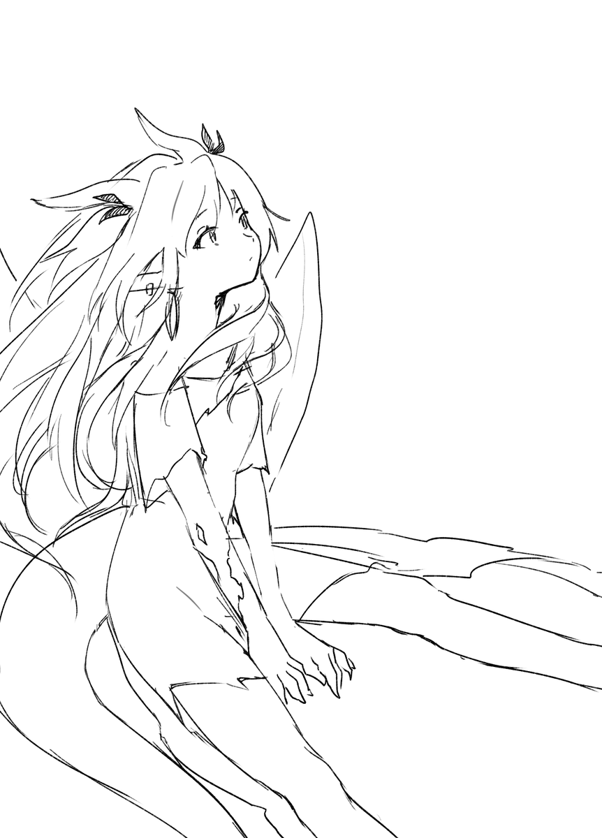 cantusmori's tweet photo. dragon princess (oc) https://t.co/1foJeQeU7n