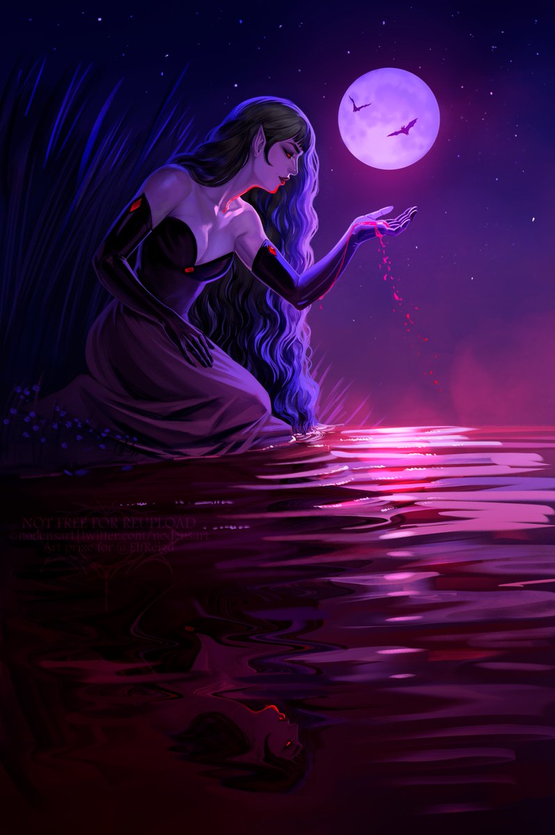 The vampire Countess Avaricia🌺🩸

#dnd #darkart #illustraion