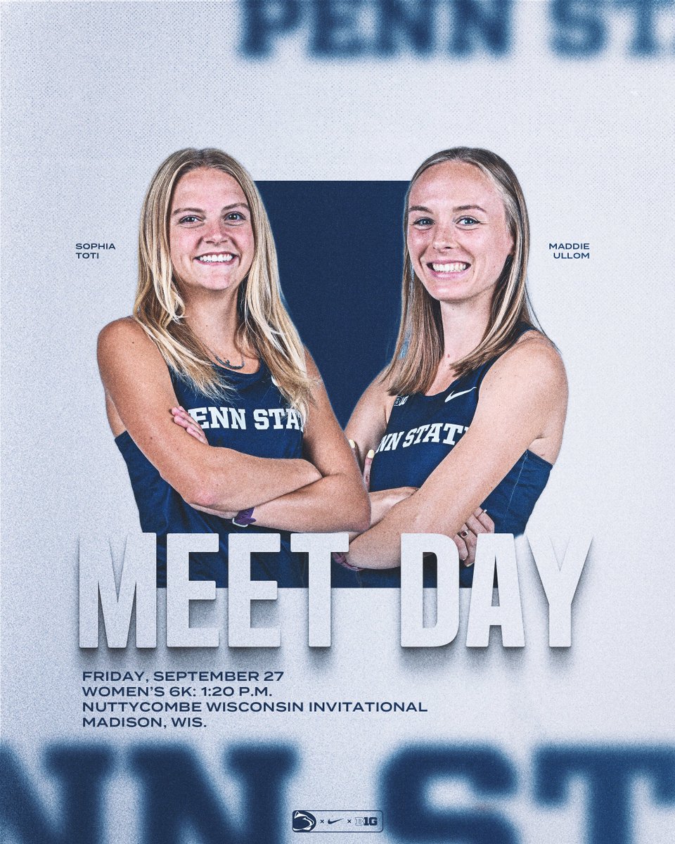 Meet Day in Madison 🏃‍♀️

📍| Madison, Wis.
🏟️| Zimmer Championship XC Course
🆚| Nuttycombe Wisconsin Invitational
🕜| 1:20 p.m. (Women's 6K)
📊| live.pttiming.com/xc-ptt.html?mi…

#WeAre | #PSUXC