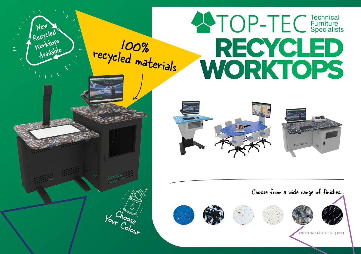 Introducing our new recycled worktops made of 100% recycled plastic, wood and building materials!♻️

Contact us for more information here &gt;&gt;&gt; sales@dalen.co.uk

#Sustainability #EcoFriendly #SustainableManufacturing #RecycledPlastic #RecycledWood #RecycledWorktop