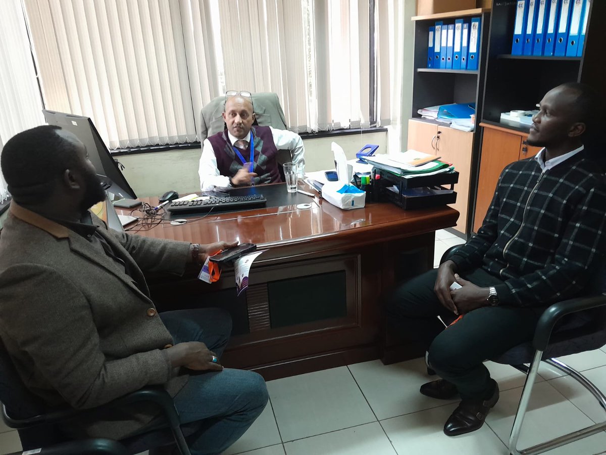 AEDT_Interact's tweet photo. #IkoscholarshipKE 
#IkointerestfreestudyLoanKE
Earlier today we paid a courtesy call to @EACC offices Nairobi, disseminated info on our various products and how the staff can benefit.Also highlighted potential areas of collaboration.
@abdallaumar1  @dr_saado  @iofarah @Shapyah https://t.co/Z9lXQt7rDR