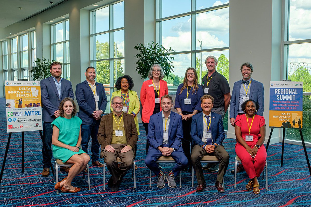 ACHI_Net's tweet photo. Big thanks to all of the #DeltaInnovatorSearch finalists who came to Little Rock Wednesday to present their innovative ideas for improving health and economic outcomes in the #Delta regions of AR, LA, and MS. It was a great summit! @NSF https://t.co/h3qbDg0jot