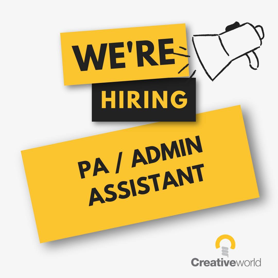 🚨We're Hiring!

Creativeworld is on the lookout for an enthusiastic PA/Admin Assistant to join our friendly and expanding team in Altham, Lancashire! 🌟

View full details
creativeworld.co.uk/about-us/caree…

#Hiring #Altham #Lancashire #PA #AdminAssistant