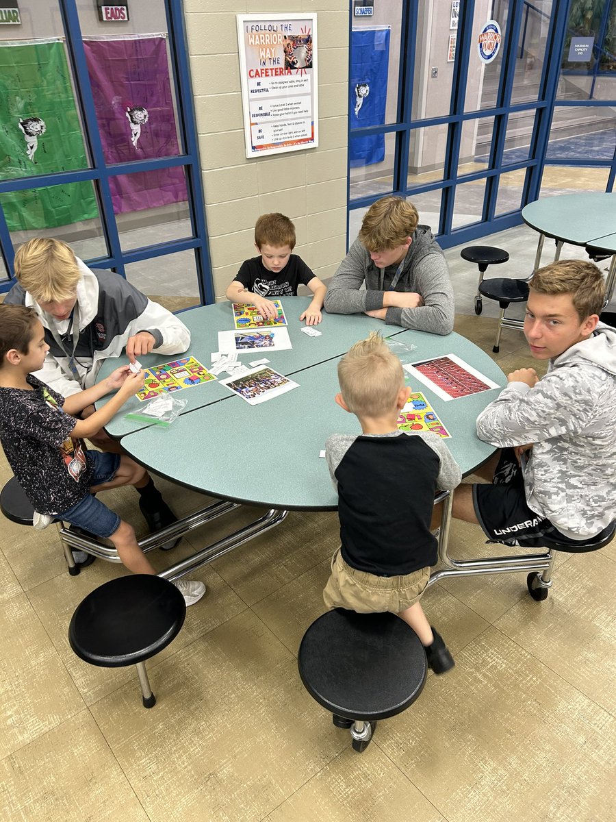 YOUR_WES's tweet photo. Our high school reading buddies are back! We were so excited to see them this morning! Thank you @whitelandsports! https://t.co/IeMyWUuYB3
