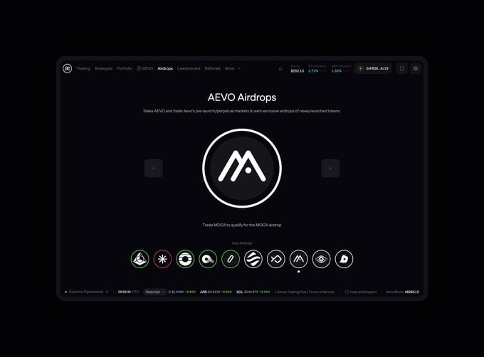 dedegenfi_btc's tweet photo. ✨ Join the Aevo Airdrops - Claim Your $MOCA and $AEVO!
We’re delighted to introduce our newest Aevo Airdrops project: #Moca_Network.
You can now claim your $MOCA tokens! Visit this link to get started: https://t.co/kYXekb6KlM
We’re distributing $MOCA tokens to eligible users in the Mocaverse's Aevo Airdrops campaign.
#CryptoRewards #AirdropAlert #Mocaverse #Blockchain #AEVO #AirdropCrypto #AirdropCommunity #layer3 #airdrop #web3 #token #Eclipse #eth #new_airdrop #BNB #L3 #TheCryptoArk #BybitListingCOIN #altcoin #GALXE #ZEALY