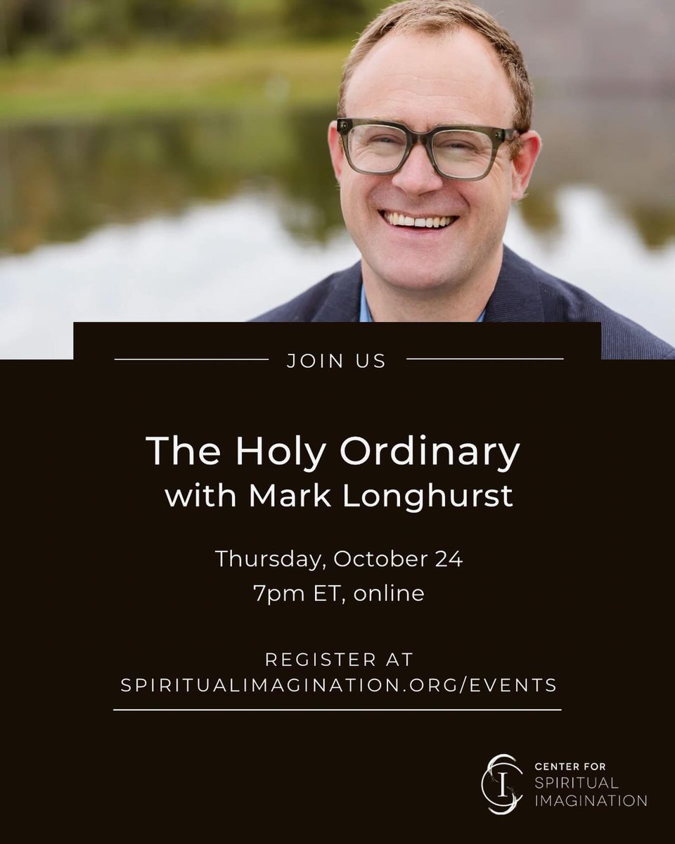 AdamBucko's tweet photo. Join us for this online conversation with Community of the Incarnation member Mark Longhurst, author of The Holy Ordinary, a new book that explores the availability of every person to a contemplative life. https://t.co/bc3DvdwtDU