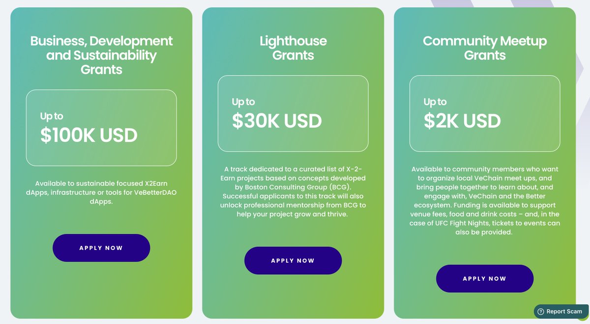 We've got news! We're pleased to share the launch of our updated grants page - featuring two new grant tracks! 

What's included? Let's dive in: 

Lighthouse Grants:
Lighthouse Grants feature a curated list of X-2-Earn app concepts, each backed by real world market and business