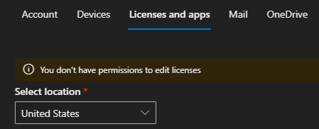 brianwhiteMOT's tweet photo. @AzureSupport @MSFT365Status , since yesterday our admins have been unable to manage user licenses. License Administrator and User Administrator PIM roles are active but we're seeing the message "You don't have permissions to edit licenses". Is this a widespread issue? https://t.co/Ay2N8Isw2t