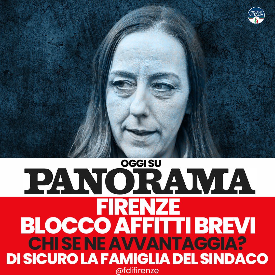 MarcheschiPaolo's tweet photo. La sindaca #SaraFunaro vieta nuove locazioni brevi nel centro di #Firenze, area Unesco. Il provvedimento, simile a quello di #Nardella, rischia di essere bocciato dal Tar, creando vantaggi per chi già esercita affitti brevi e aumentando il valore degli immobili già autorizzati. https://t.co/XwfpvDgdRc