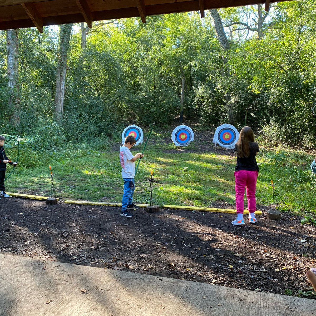 PennoyerSchool's tweet photo. Having an amazing time at Camp Edwards with our 5th graders!  It’s a perfect morning for some archery. #pennoyerpride #campedwards https://t.co/LTjJ5ublHJ