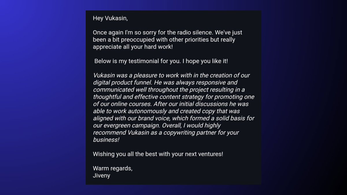 copycashing's tweet image. I made an email funnel for a top dating coach.

And she loved it.

All because it's:

- Written in her brand voice
- Connecting her to her audience
- Overcoming objections
- Establishing trust
- Making sales on autopilot

Once you create an email funnel,

It serves you and your…