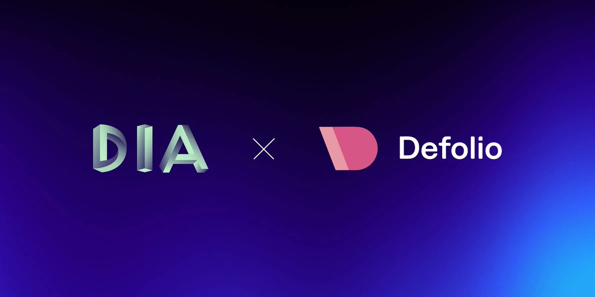 🎉 Partnership with <a href="/defolio42/">Defolio</a>

We’re excited to announce our partnership with Defolio to bring DIA’s real-time price feeds to their advanced DeFi portfolio management platform on <a href="/lukso_io/">LUKSO</a>, enhancing portfolio calculations and analytics with reliable data.