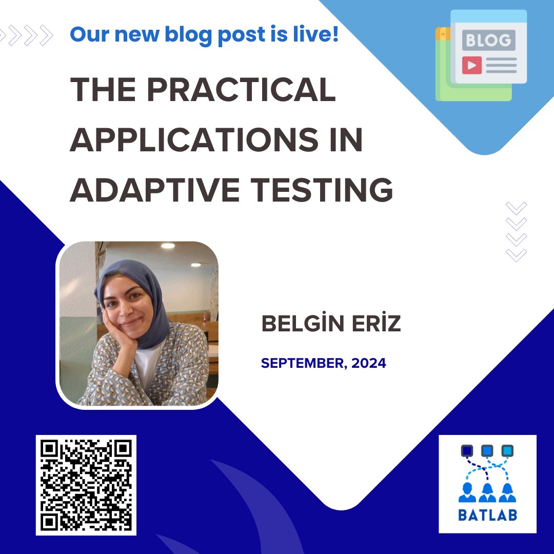 🚀 New Blog Post Alert! 🚀

Our latest blog, "Practical Applications of Adaptive Testing," is now available on our website!

🔗 Read the full post here: bounadaptivetestlab.bogazici.edu.tr/practical-appl…

📲 Or scan the QR code!

#AdaptiveTesting #EdTech #AssessmentInnovation #BounAdaptiveTestLab