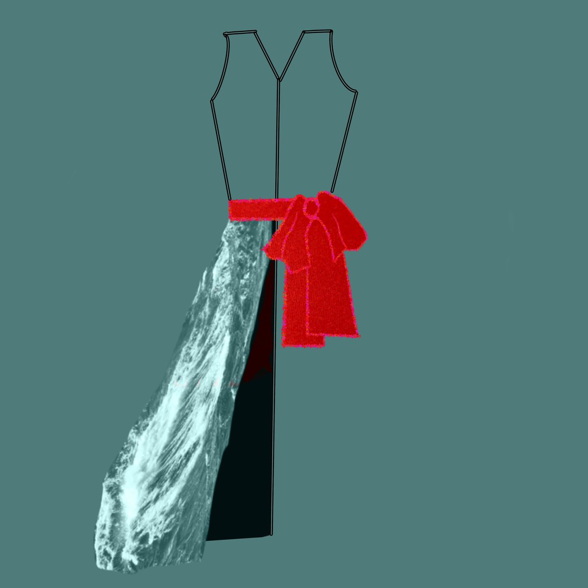 rahealala's tweet image. Inspired by Gertrude Stein’s “A Long Dress” #ModPoLive