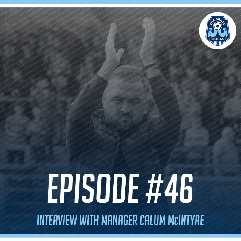 ChesterFC's tweet photo. 📻 Episode #46 of @TheSealsPodcast is now live and available! 

🗣️ Blues Manager Calum McIntyre looks ahead to Saturday's FA Cup tie and reflects on an excellent run of form.  

Tune in below. 👇

#AllOfUs | #UTS