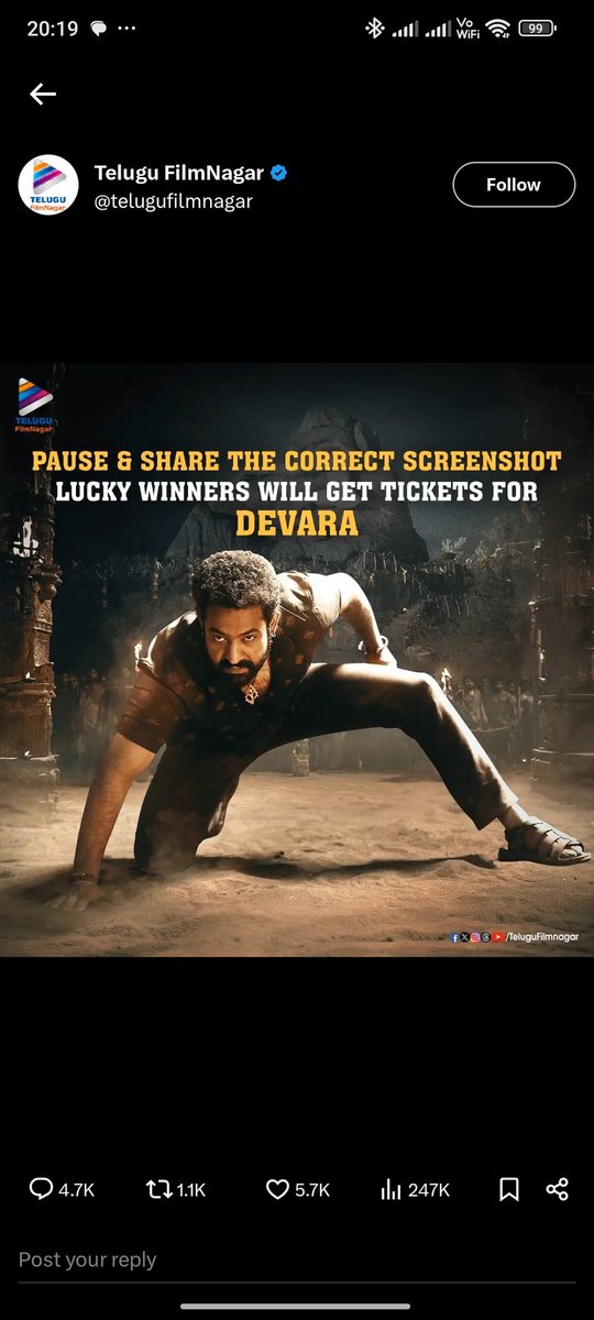 Mourya_Lanka's tweet photo. @telugufilmnagar Done https://t.co/R83gRAvNhW