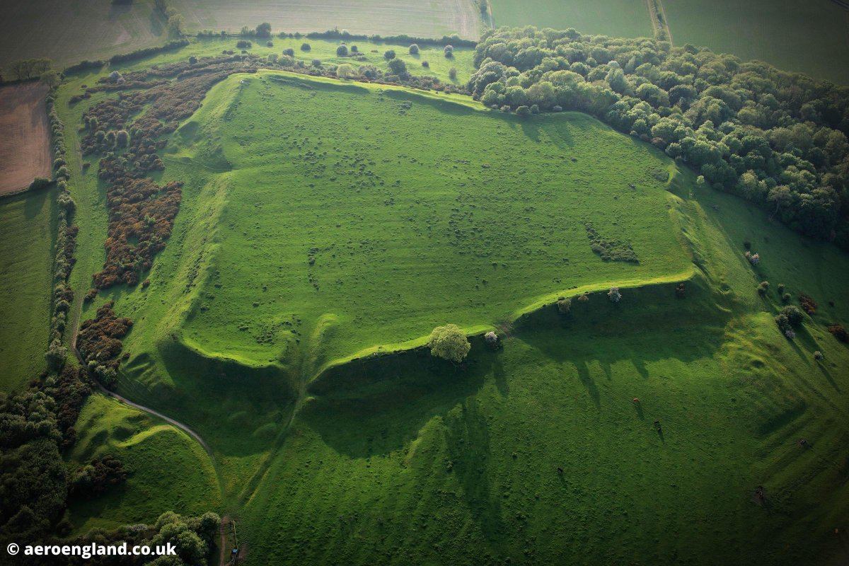 #BoroughHill
"They say this was a Danish camp. The road hereabouts is overgrown with Daneweed. They fancy it sprang from the blood of Danes slain in battle, and that if, upon a certain day in the year, you cut it, it BLEEDS."
- Daniel Defoe
#folklore
Photo: AeroEngland.