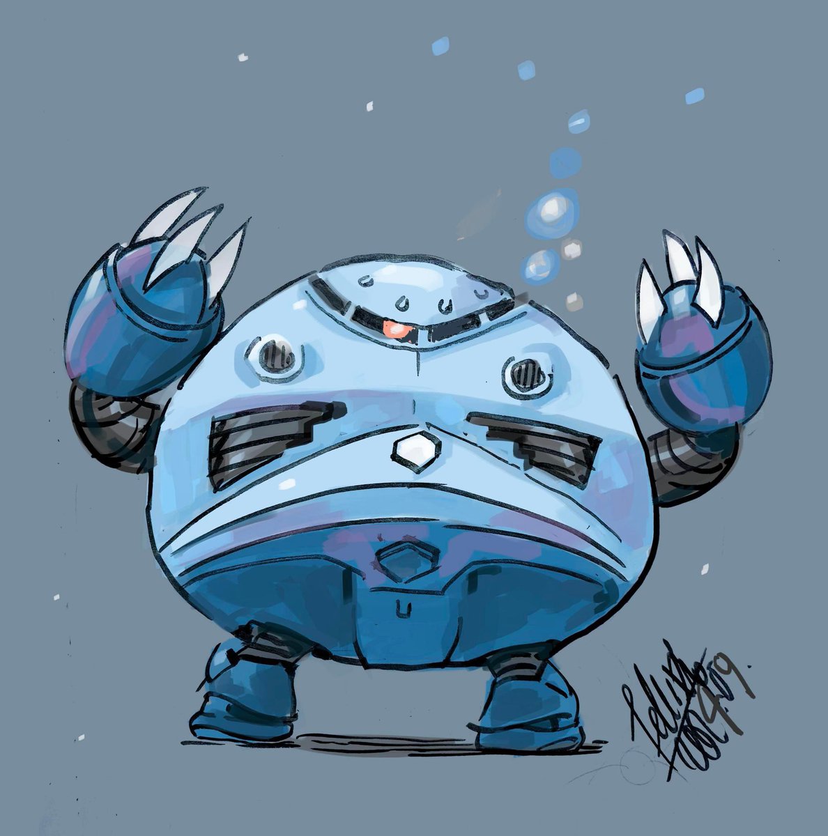 felixip's tweet photo. 肥蟹 Chubby Z'GOK 

#MSM07 #FatZGOK  #FatRobot #ChubbyBot #月巴機 #肥宇宙 https://t.co/imIjuirGWJ