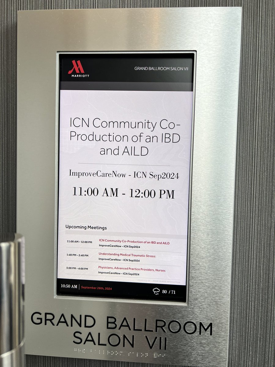 Come learn with us at our session next!! <a href="/ImproveCareNow/">ImproveCareNow™</a> <a href="/ICNParents/">ICN PWG</a> #ICNCC24F