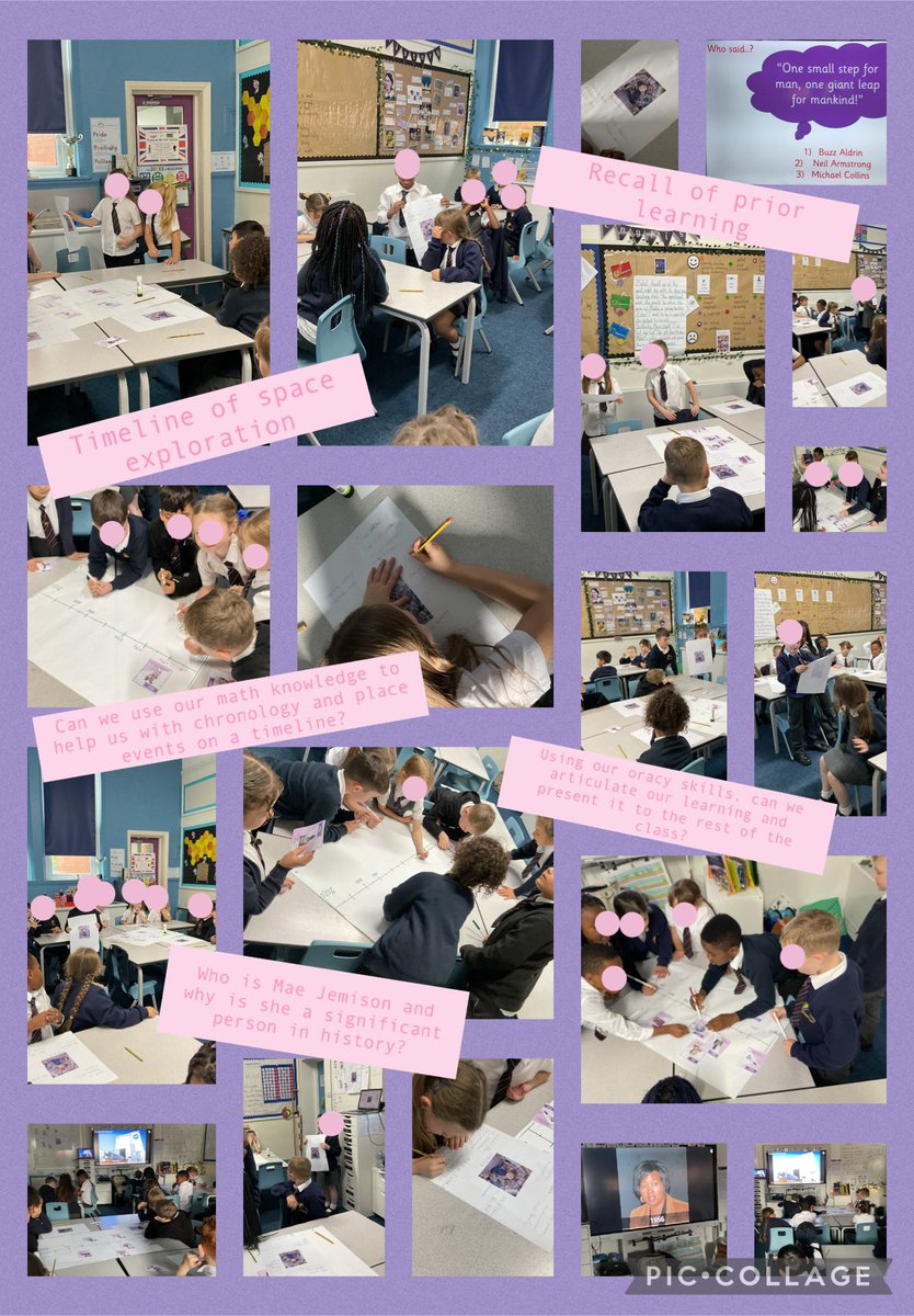 MRPAyear2B's tweet photo. This afternoon we enjoyed learning about another astronaut, Mae Jemison, and were able to then place her on a timeline of space exploration.  We loved sharing our knowledge with our peers!  #Space #SignificantPeoplefromthePast #MRPALearning #Science @MRPA_History  #MaeJemison https://t.co/TFmm8LcRd2