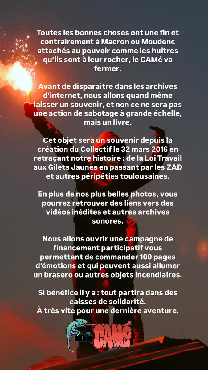 Premier et dernier communiqué en 8 ans ? La fin d’une aventure ⬇️