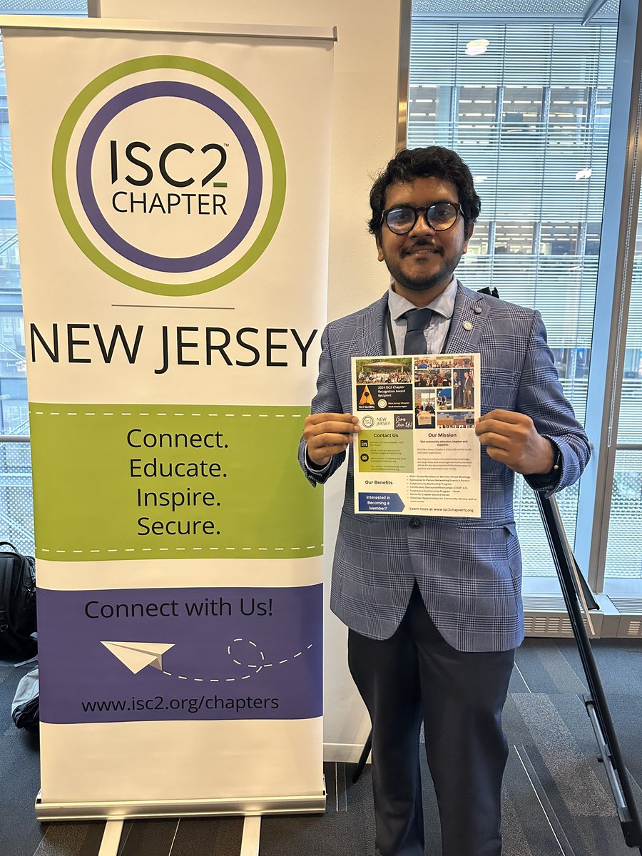 isc2nj's tweet photo. Excited to be in the big city!ποΈ check out our booth @InfosecurityNYC! π Get ready to dive into the latest in #cybersecurity, connect with experts, and explore new tech trends. Letβs chat if youβre there! π #InfosecurityNYC #conference #CyberSec #NYC #isc2nj https://t.co/JLu6Gxv4pO