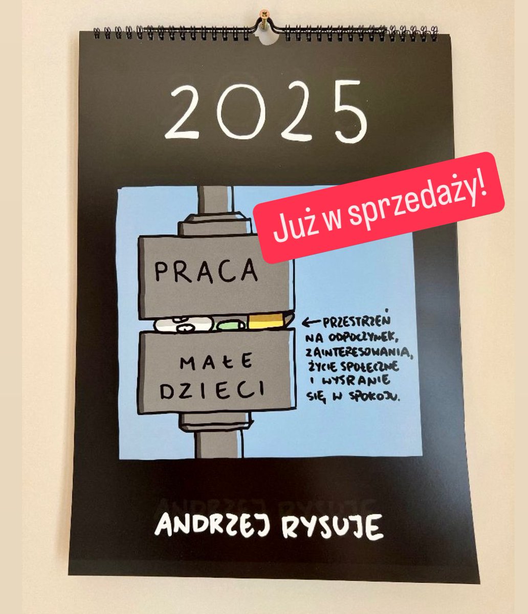 Jest nowy kalendarz 👉🏻 sklep.andrzejrysuje.pl/produkt/kalend…
