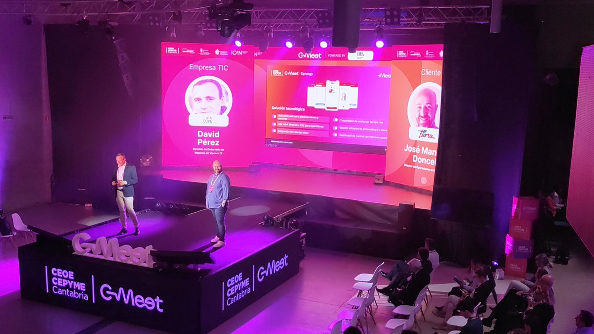 Ceoecant's tweet photo. #CMeet24 | David Pérez, director de Desarrollo de Negocio en @viacoreit, y José Manuel Doncel, director de Operaciones en #Reparte, han revolucionado juntos la logística de ultima milla. Nos lo explican en la sexta sesion de #MeetWin
Con un crecimiento del 40% y unos 3 millones de envíos, Viacore diseñó una solución software personalizada, fácil de usar para los empleados y que integra otros sistemas de gestión existentes,
La #IA ayuda a optimizar la eficiencia operativa y mejora la existencia del cliente final.
Streaming 👉 https://t.co/O3mzBstRx3