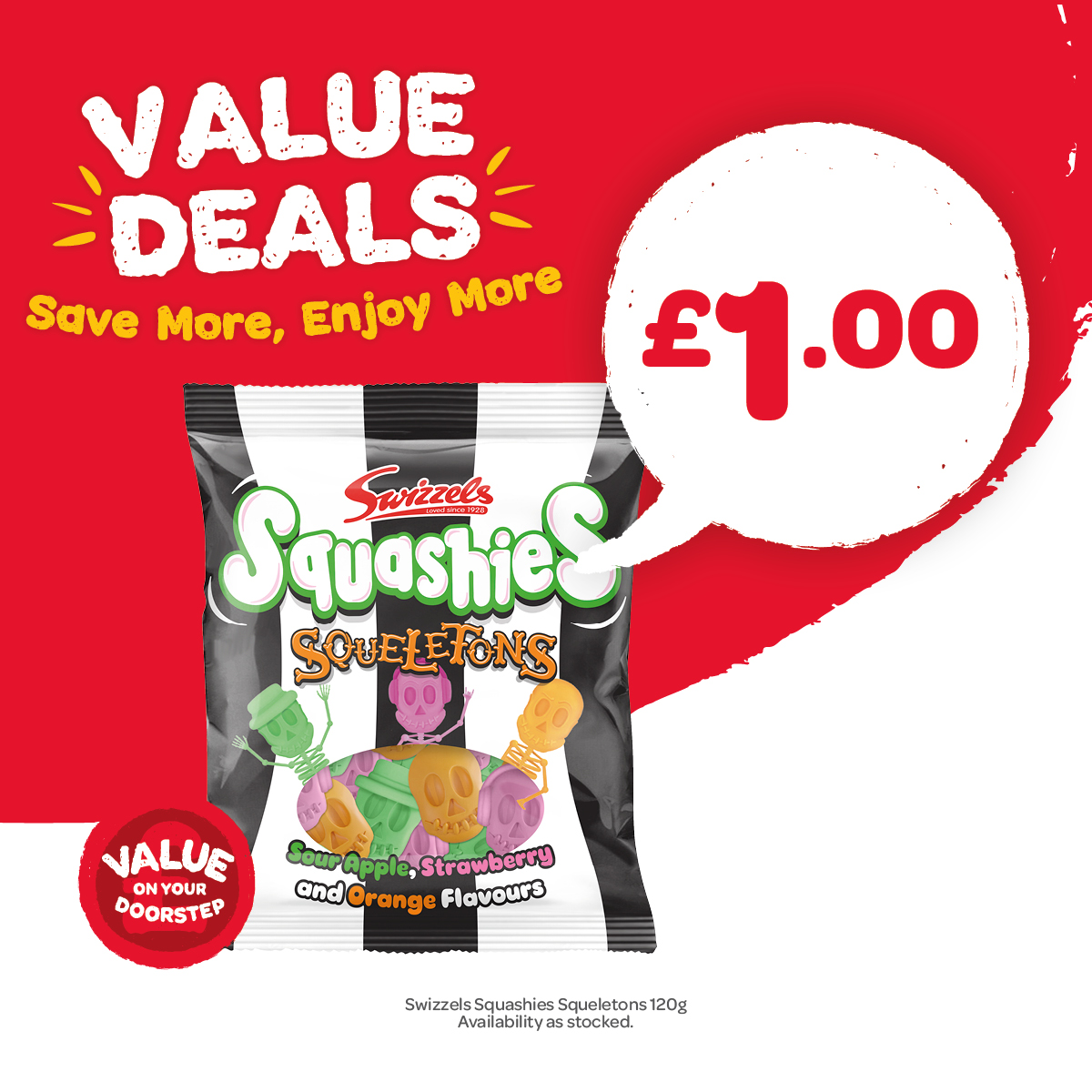 SPARSW's tweet image. Introducing Squashies Squeletons - the spooky-sweet snack that's got everyone rattling with excitement!
These bone-afide delights are 💀 Squishily soft 🎃 Hauntingly delicious 👹 &amp;amp; Monstrously moreish
Dare you reach into the bag? They might just disappear before your eyes!