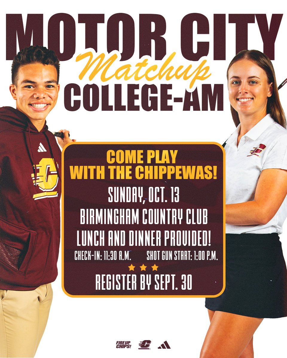 CMUWGolf's tweet photo. Signup: Ashley Albrecht (989) 774-2174 or albre2al@cmich.edu

https://t.co/Z7gjPUgTgc
#FireUpChips https://t.co/0mqM15Bm9b