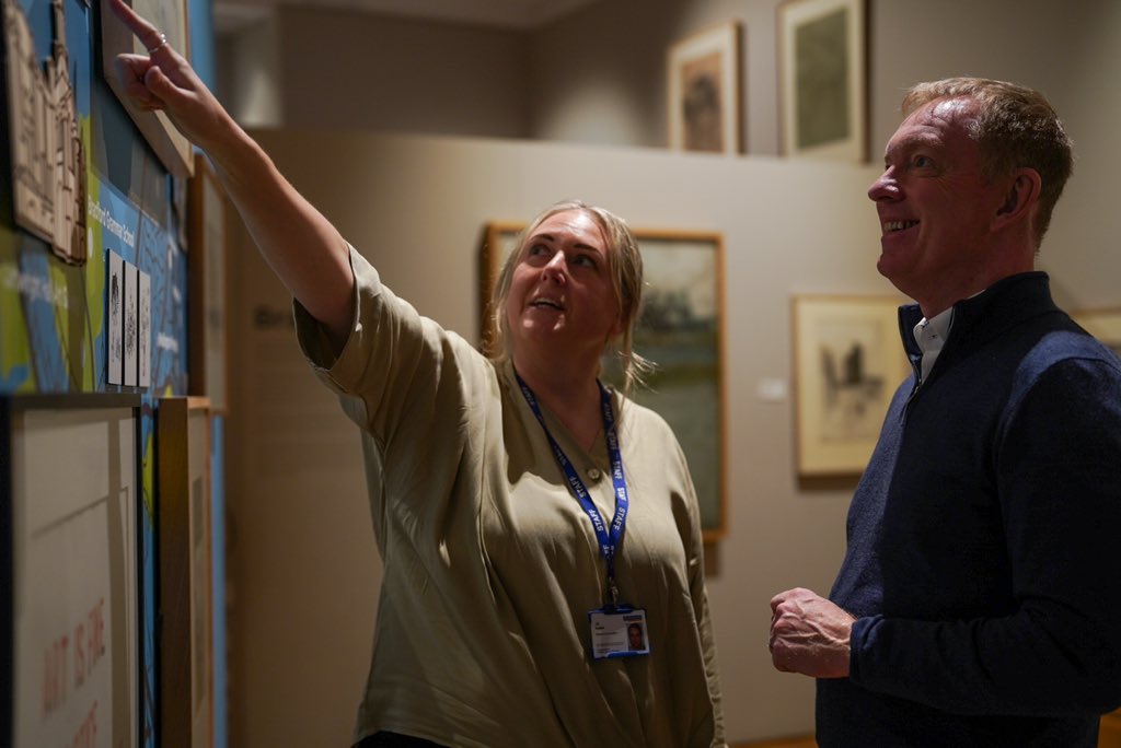 Department for Culture, Media and Sport (@dcms) on Twitter photo The countdown is on for <a href="/bradford2025/">Bradford 2025</a>!
Culture Minister <a href="/RhonddaBryant/">Chris Bryant</a> visits Cartwright Hall, a hub of creativity for household names and up and coming artists The countdown is on for <a href="/bradford2025/">Bradford 2025</a>!
Culture Minister <a href="/RhonddaBryant/">Chris Bryant</a> visits Cartwright Hall, a hub of creativity for household names and up and coming artists