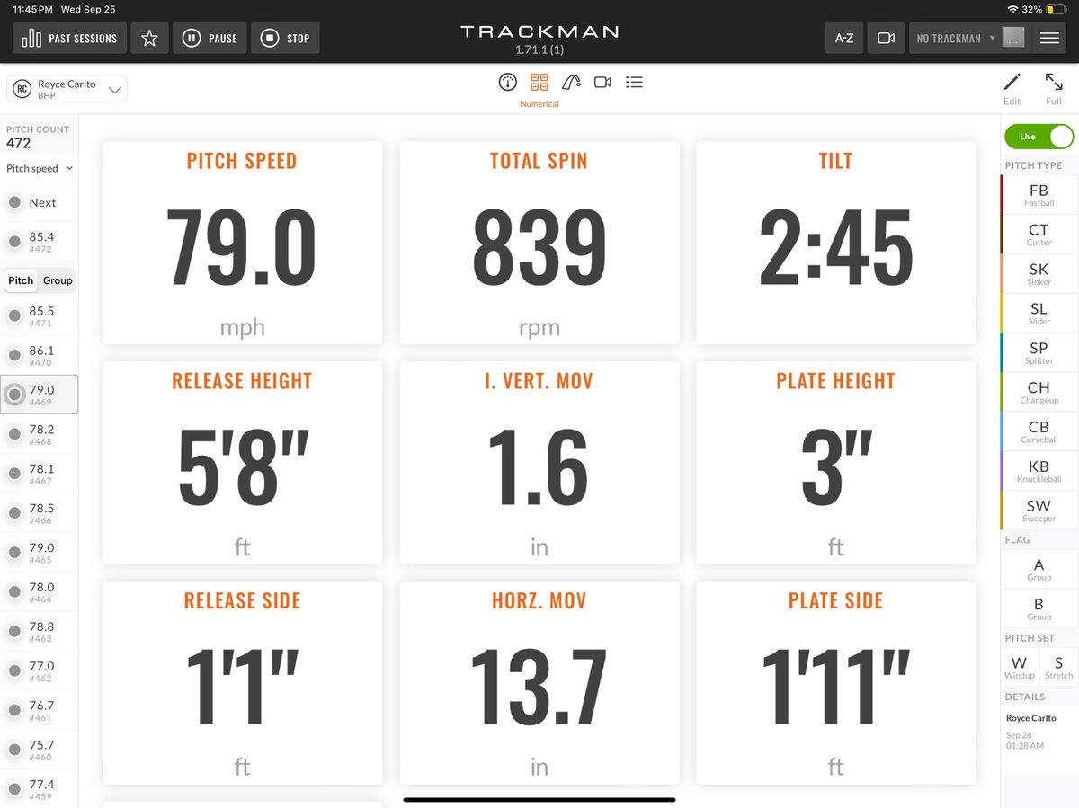 Gavyn Fisher (@gavyn_fisher17) on Twitter photo First training bullpen of the year with <a href="/CoachRCarlton/">Royce Carlton</a>. Excited to be back and training with him! Fastball was sitting 85-86, learning a new slider grip which feels great, and a new kick change. First training bullpen of the year with <a href="/CoachRCarlton/">Royce Carlton</a>. Excited to be back and training with him! Fastball was sitting 85-86, learning a new slider grip which feels great, and a new kick change.